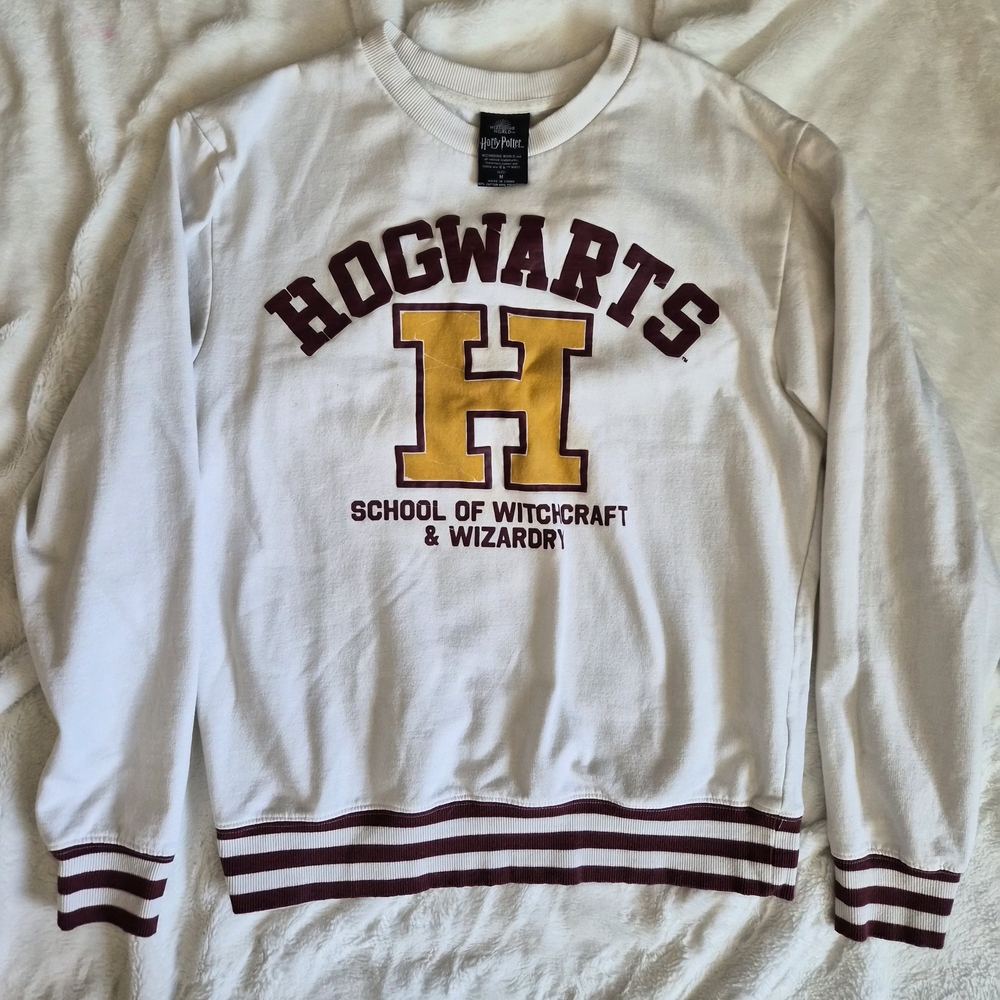 Warner Bros. White Harry Potter Hogwarts Crewnweck